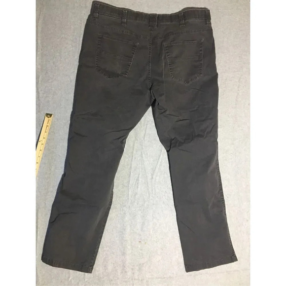 Mens Weatherproof Pants Size 38x32 Dark Grey Straight Leg Work Jeans Casual - Picture 3 of 3